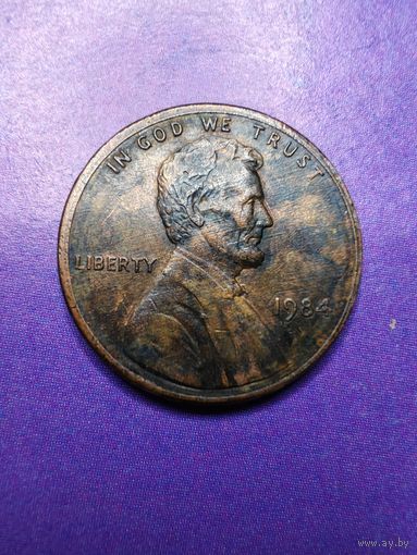США 1 цент 1984