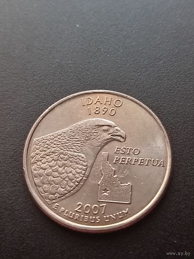 США  25 центов 2007 г. P - Айдахо