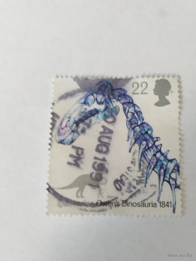 Великобритания 1991  динозавры
