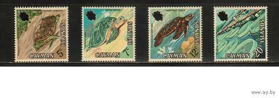 Кайманы-1971(Мих.282-285) , *    , Морская  Фауна ,Черепахи(полная серия)
