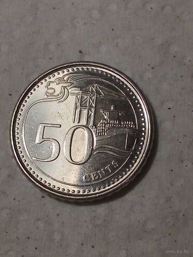 50 центов Сингапур 2014 год