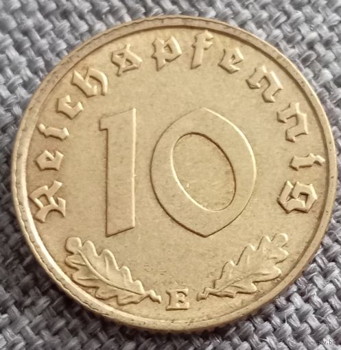 10 рейхспфеннигов 1938 Е