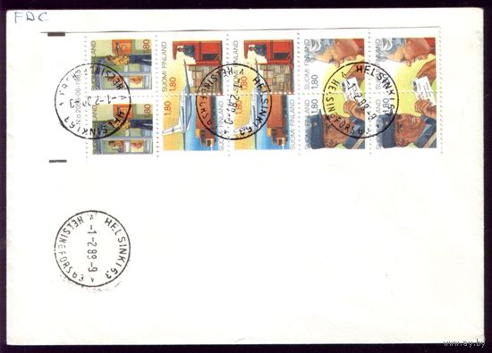 1989 год Финляндия Почта 1039-1043