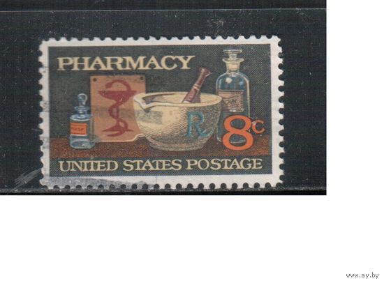 США-1972, (Мих.1089) , гаш.  , Медицина, Фармакология (одиночка)