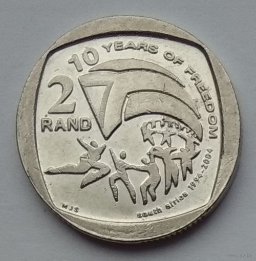 ЮАР 2 ранда 2004 г. 10 лет первым всеобщим выборам