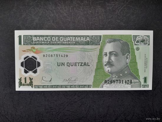 1 кетцаль 2006 года. Гватемала. Полимер. UNC. Распродажа