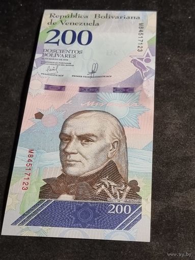 Венесуэла 200 боливар 2018 (UNC)