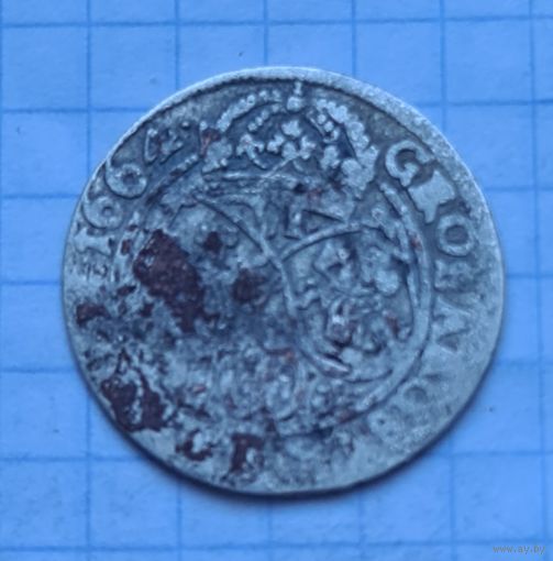 6 грош 1664 год