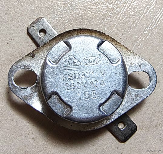 Термостат 155 градусов, нормально замкнутый 250В, 10А. Термореле KSD301 KSD. Датчик-реле температуры