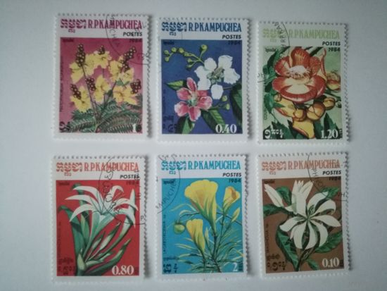 Камбоджа 1984. Цветы
