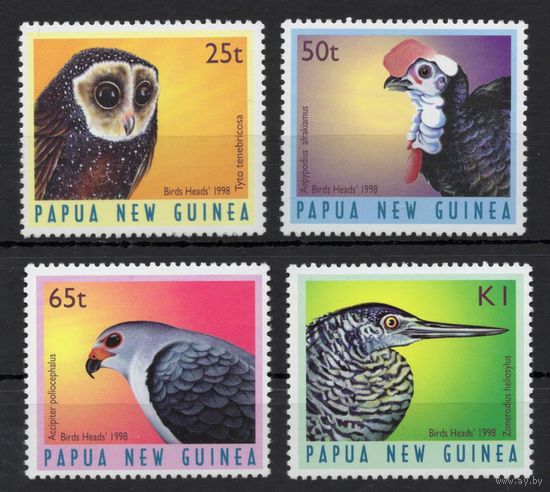 Папуа Новая Гвинея 1998. Фауна. Птицы  4 марки 813-816