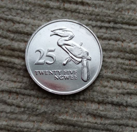 Werty71 Замбия 25 нгве 1992 Птица-носорог