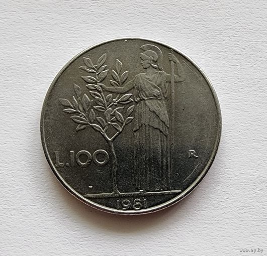 Италия 100 лир, 1981