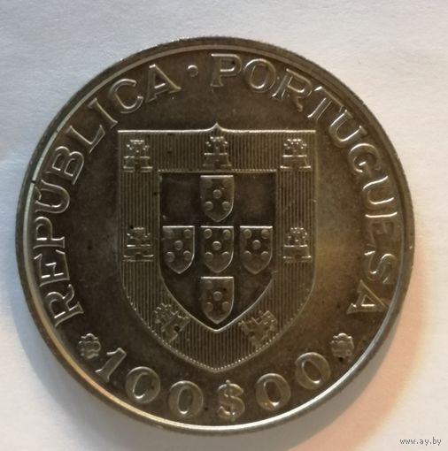 Португалия 100 эскудо, 1982 г., Международный год инвалидов, KM# 625
