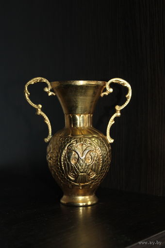 Винтажная, металлическая, декоративная вазочка "Сова".