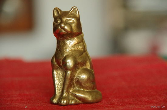 Статуэтка латунная " Кот "   7 см