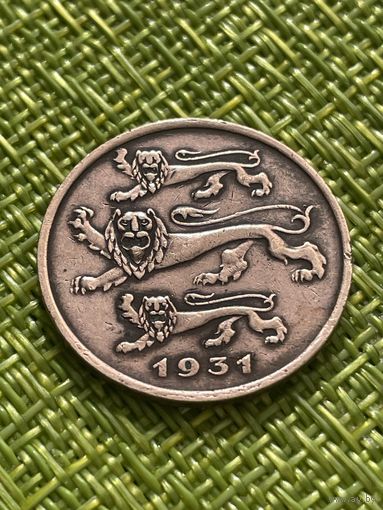 Эстония 5 сенти 1931 г