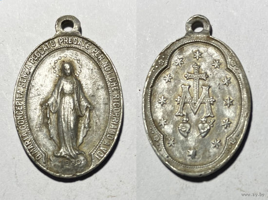 Католический медальон. 1930
