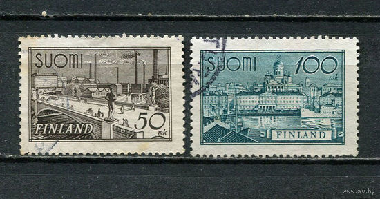 Финляндия - 1942 - Стандарты. Архитектура - [Mi. 259-260] - полная серия - 2 марки. Гашеные.  (Лот 83Fz)-T25P39