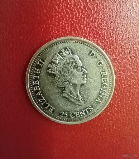 Канада. 25 центов 1999 г. Февраль. Торг