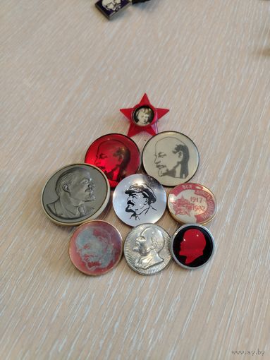 Значки, Ленин.