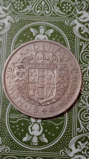 Новая Зеландия 1/2 кроны 1948