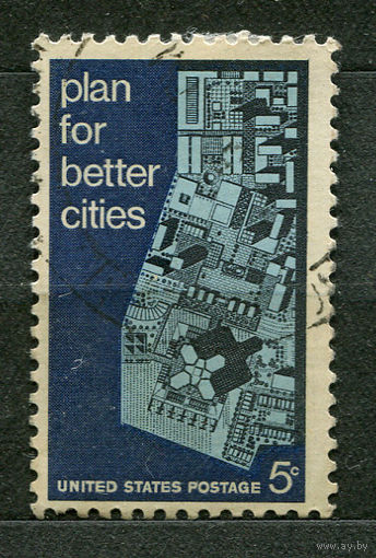 Городское планирование. США. 1967. Полная серия 1 марка