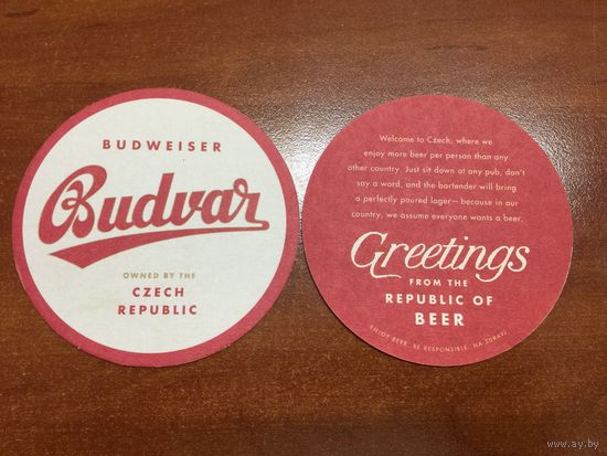 Подставка под пиво Budweiser Budvar No 1