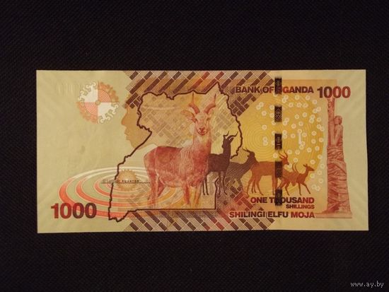 Уганда, 1000 шиллингов 2017 год, UNC.