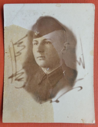 Фото военного. 1941 г. 6х7.5 см