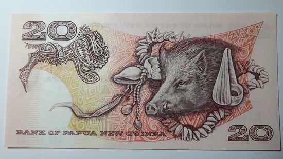 Папуа-Новая Гвинея, 20 кина. Серия SBU. UNC.