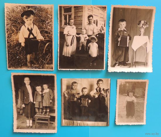 Фото "Дети", Волковыщина, 1950-1960-е гг., 6 шт.