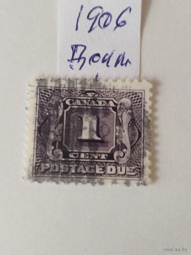 Канада 1906  Доплата