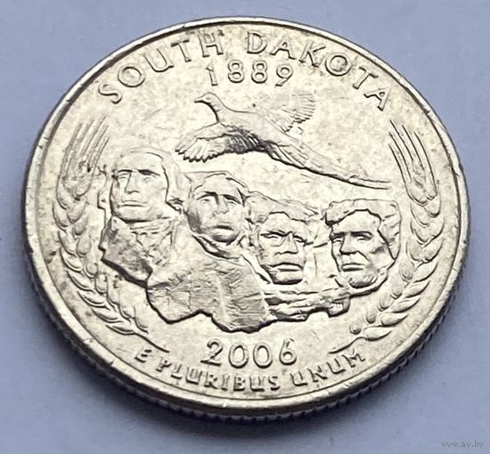 25 центов 2006 г. Южная Дакота, США
