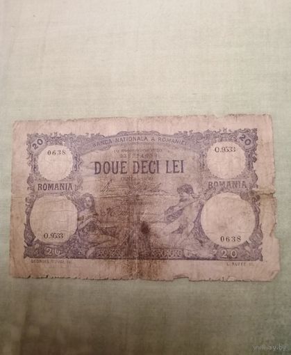 20 Лей 1929 год Румыния