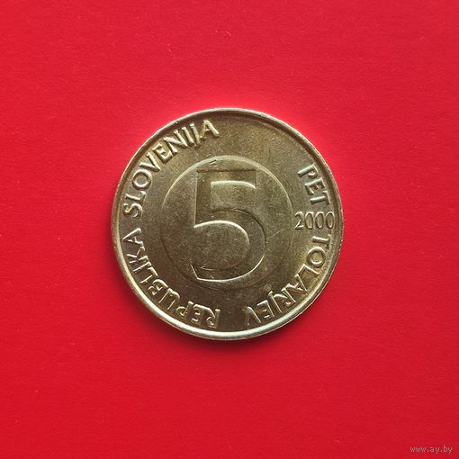 Словения 5 толаров 2000 года