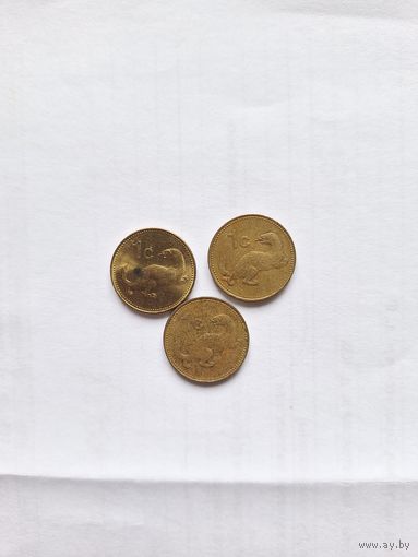 Мальта 1 цент (1998, 2001, 2004) одним лотом