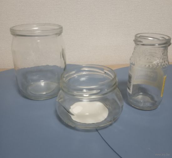 Банки стеклянные 0.5л, 200-250мл