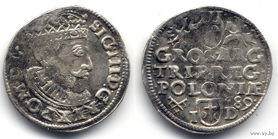 Трояк 1589, Сигизмунд III Ваза, Познань