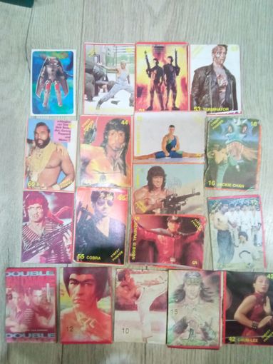 Вкладыши, карточки Street fighter разные