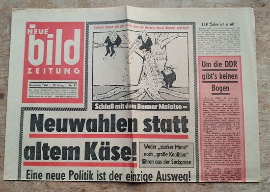 Газета "NEUE Bild Zeitung" (ГДР). Ноябрь 1966 г.