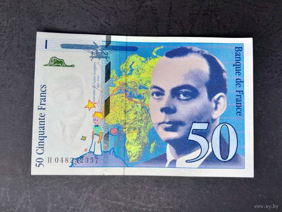 50 франков 1999 года. Франция.  aUNC+/UNC-. Распродажа