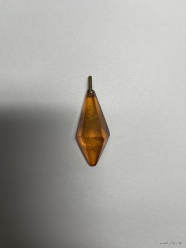 Кулон из янтаря,винтажный 70е годы.Старт с рубля