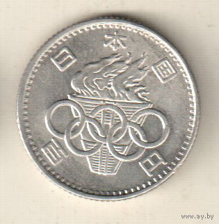 Япония 100 йена 1964 XVIII летние Олимпийские Игры, Токио 1964