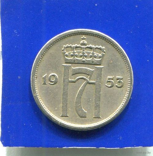 Норвегия 10 эре 1953