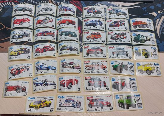 Вкладыши Turbo более 35 шт. с 1 рубля!