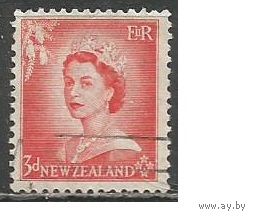 Новая Зеландия. Королева Елизавета II. 1954г. Mi#336.