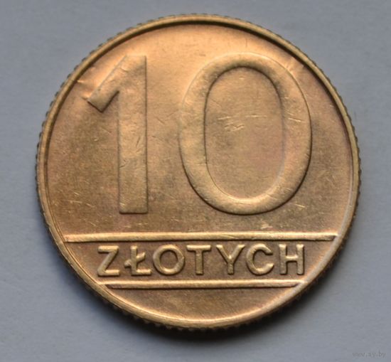 Польша, 10 злотых 1990 г.