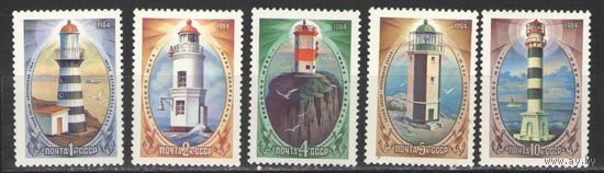 Марки СССР. 1984 г. Маяки (выпуск 3)