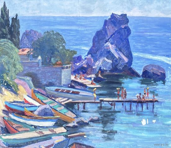 Журавков Ф.Н.;70/80см;х/м;У Черного моря